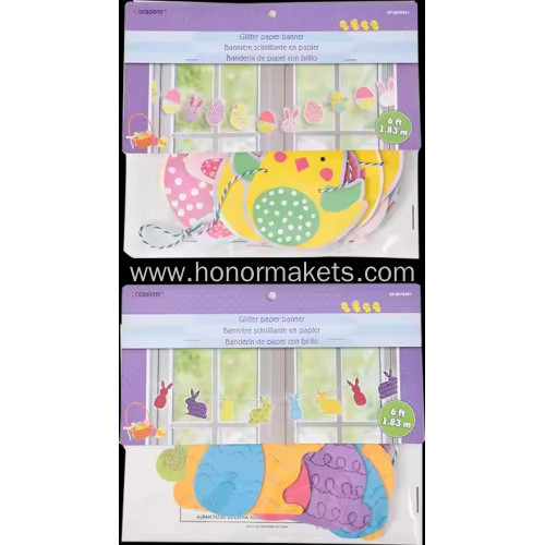 Easter paper banner